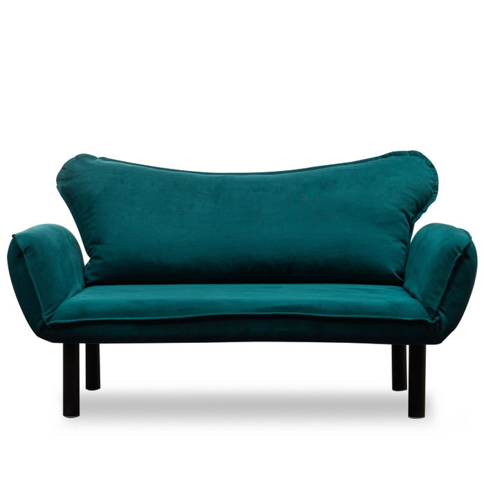 Atelier Del Sofa Chatto - Sofá-Cama de 2 Plazas Azul Petróleo
